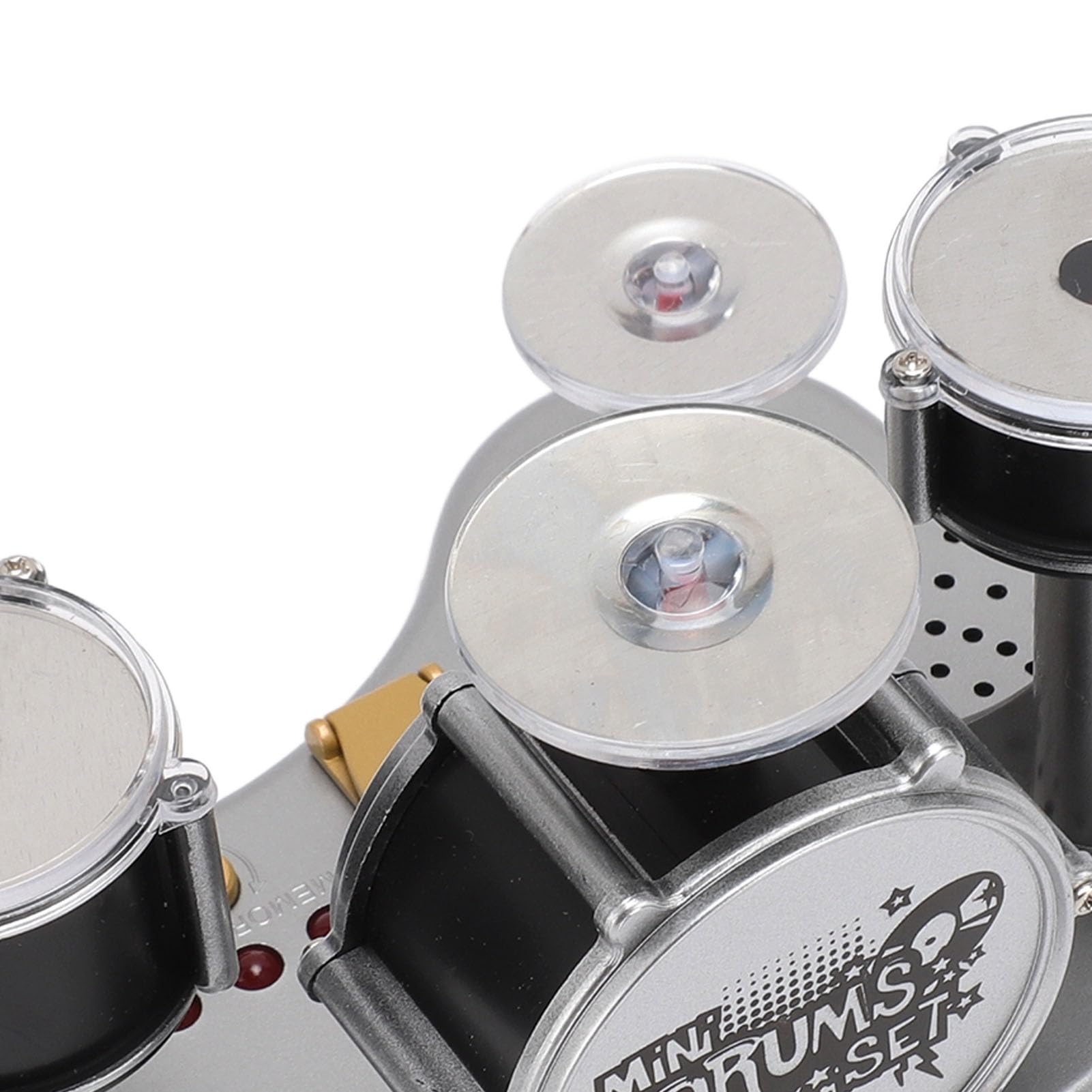 Mini-Fingertrommel-Set, Kompaktes Desktop-Schlagzeug aus ABS-Kunststoff, mit eingebautem Lautsprecher, für Kinder und Erwachsene
