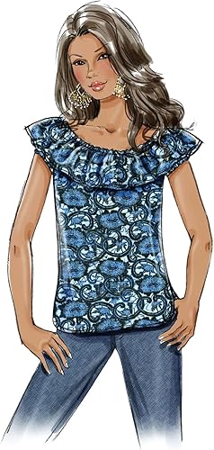 Miniatura 6 de butterick patterns b4685Misses 'parte superior, tamaño FF (16182022)