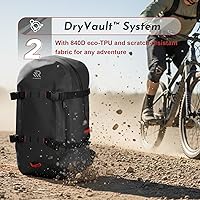 Vista 3 de Airtight Waterproof Backpack 30L, Floating Dry Bag with Resin Zipper, IPX7 Gear Protection Large Capacity for Men, Kayaking, Paddle Boarding