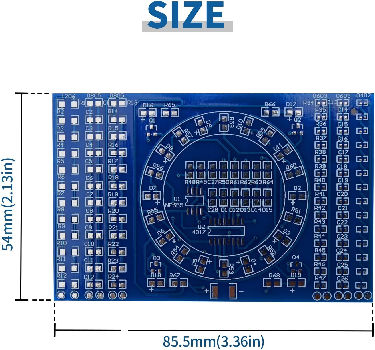 Podazz DIY SMD SMT Welding Practice Board Soldering Skill Training Kit