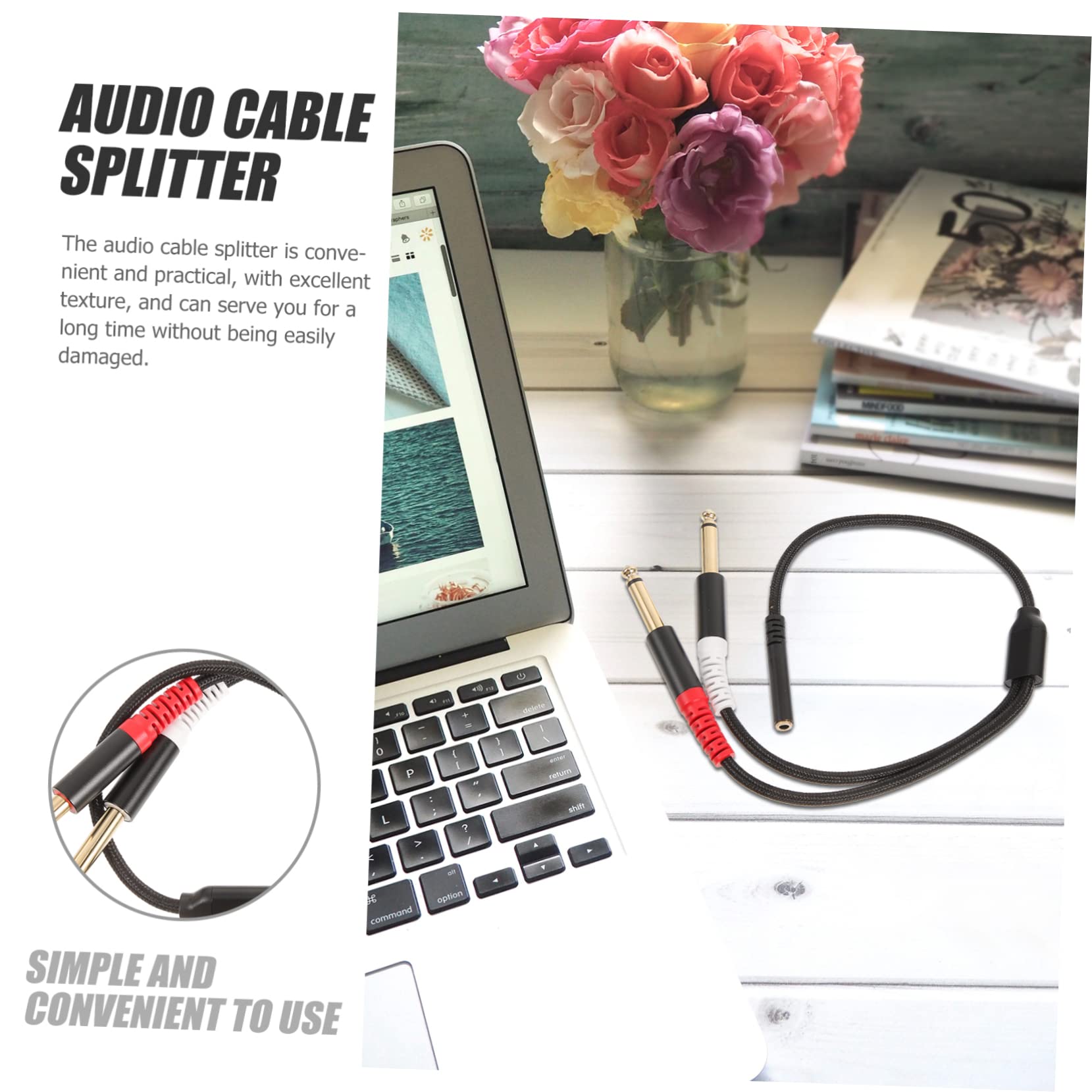 5 Stücke High-Fidelity 3 5mm Zu 1/4 Zoll Audio Splitter Kabel Stereo Zu Mono Adapter Keine Treiber Benötigt