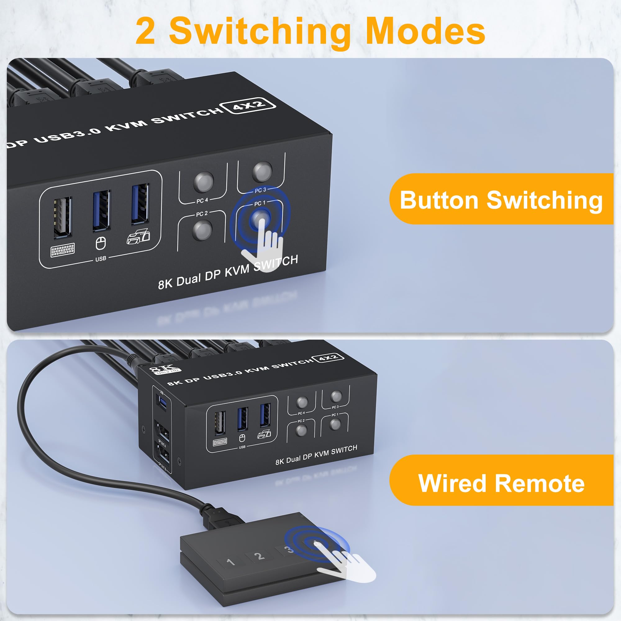Kvm Switch 4 Port USB C KVM Switch 8K@60Hz 4K@120Hz, 2 Port Typ C Für 2 Computer, 1 2 Computers 1 Scherm Kvm Switch 4 Port USB C KVM Switch 8K@60Hz 4K@120Hz, 2 Port Typ C Für 2 Computer, 1 2 Computers 1 Scherm