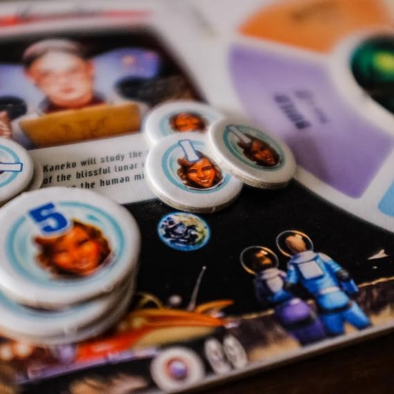 Rio Grande Games Moon Colony Bloodbath Strategy Card Game, 1-5 Players, Engine Building Board Game Ages 14+