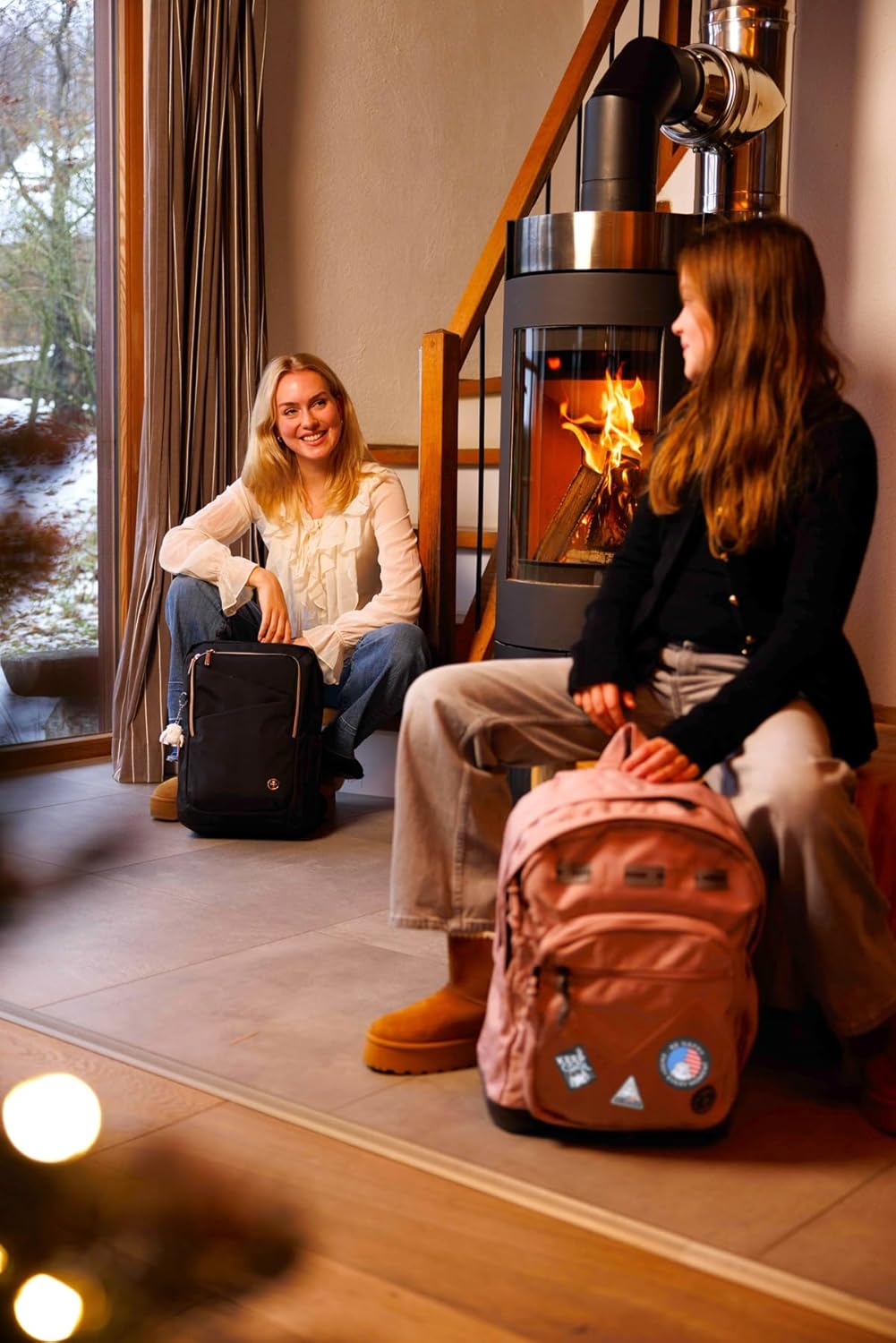 Swissdigital Design Big Student Laptop Backpack with Fun Personalized Patches For College Boy & Girl, Middle High School Teen Bookbag Cool Travel Daypack Purple - Includes 3 Patches | SD1718-51 - Image 4