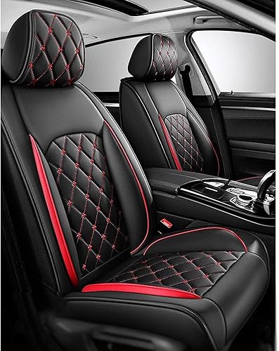 Miniatura 2 de GLUNT Juego completo de fundas de asiento de automóvil de cuero para Dacia Sandero II Stepway ECO-G LPG, fundas de asiento trasero de banco