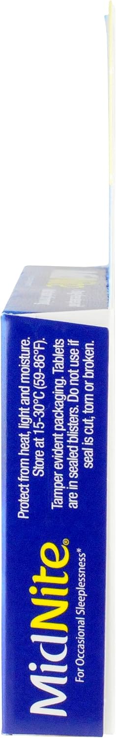 MidNite Drug-Free Sleep Aid, 10 Chewable Cherry Flavored Tablets, Dietary Supplement with Melatonin & Herbs