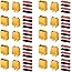 AUTOUTLET 10 Pairs XT60 XT-60 Male Female Bullet Connectors Power Plugs with 20Pcs Heat Shrink Tube for RC Lipo Battery/Car/B