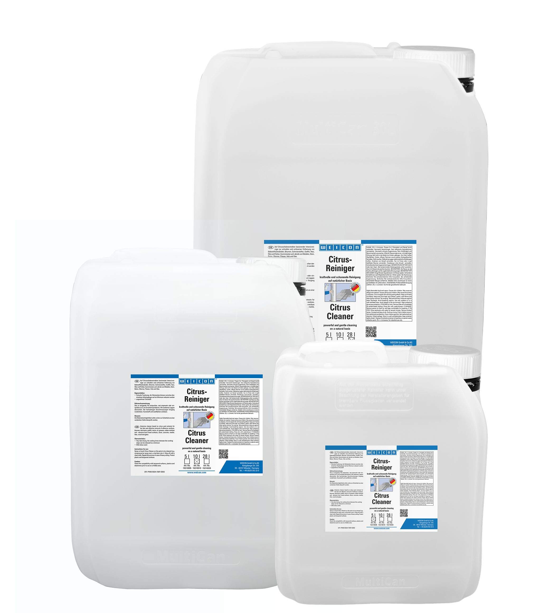 WEICON Limpiador cítrico 28L, Universal para la Industria y la artesanía