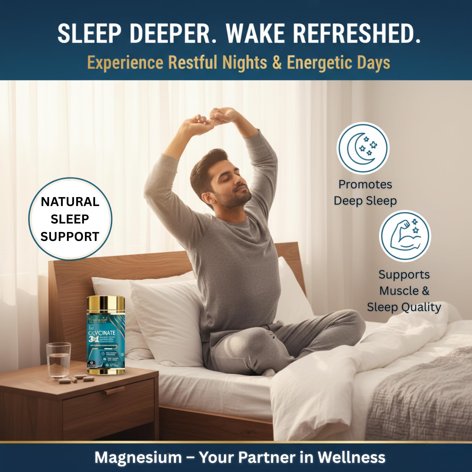 Vitaminnica Magnesium 3-in-1 Complex Capsules – Glycinate, Citrate & Malate for High Absorption, Muscle Function, Relaxation & Sleep Support – Bone & Nerve Health – 90 Vegan Capsules — Amazon image 7