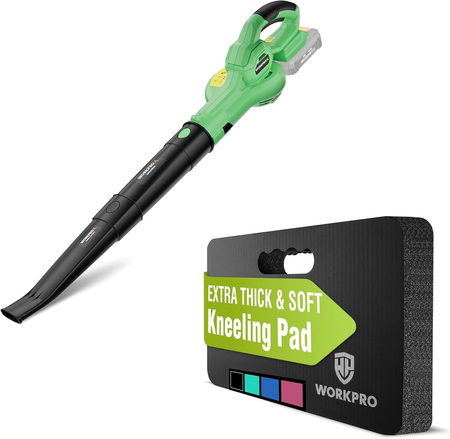 WORKPRO Extra Thick Kneeling Pad & WORKPROX 20V Leaf Blower Cordless