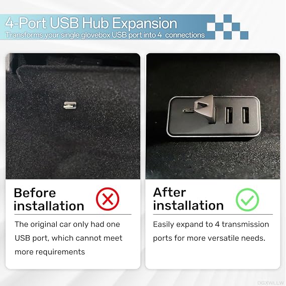 USB Hub for Tesla Model Y Juniper Model 3 Highland Model Y L