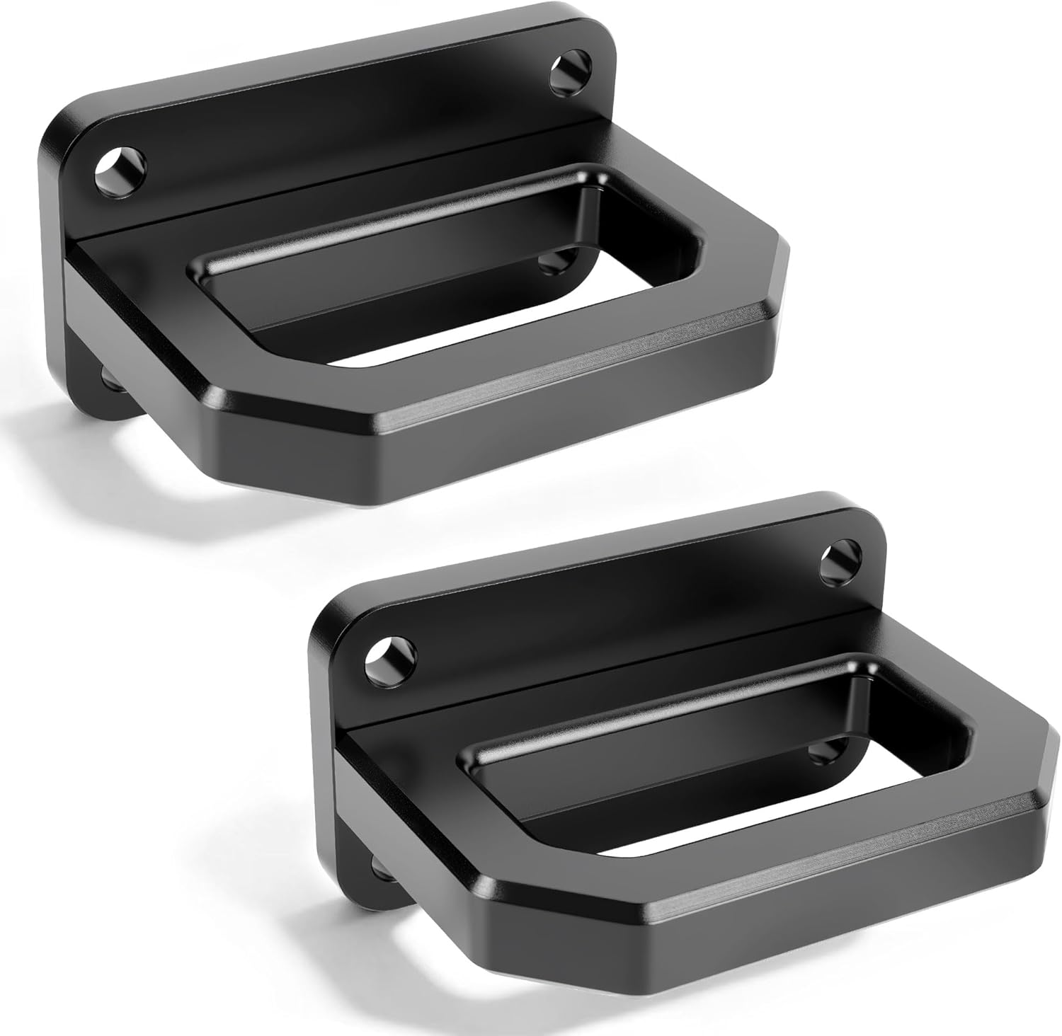 Aluminum Front Tow Hooks Heavy D-Ring Dismount Tow Hooks Compatible with 2003-2018 Ram 2500 3500 2WD and 4WD Truck Recovery, Replace OEM 68171791AA, 52020587AB (Silvery)