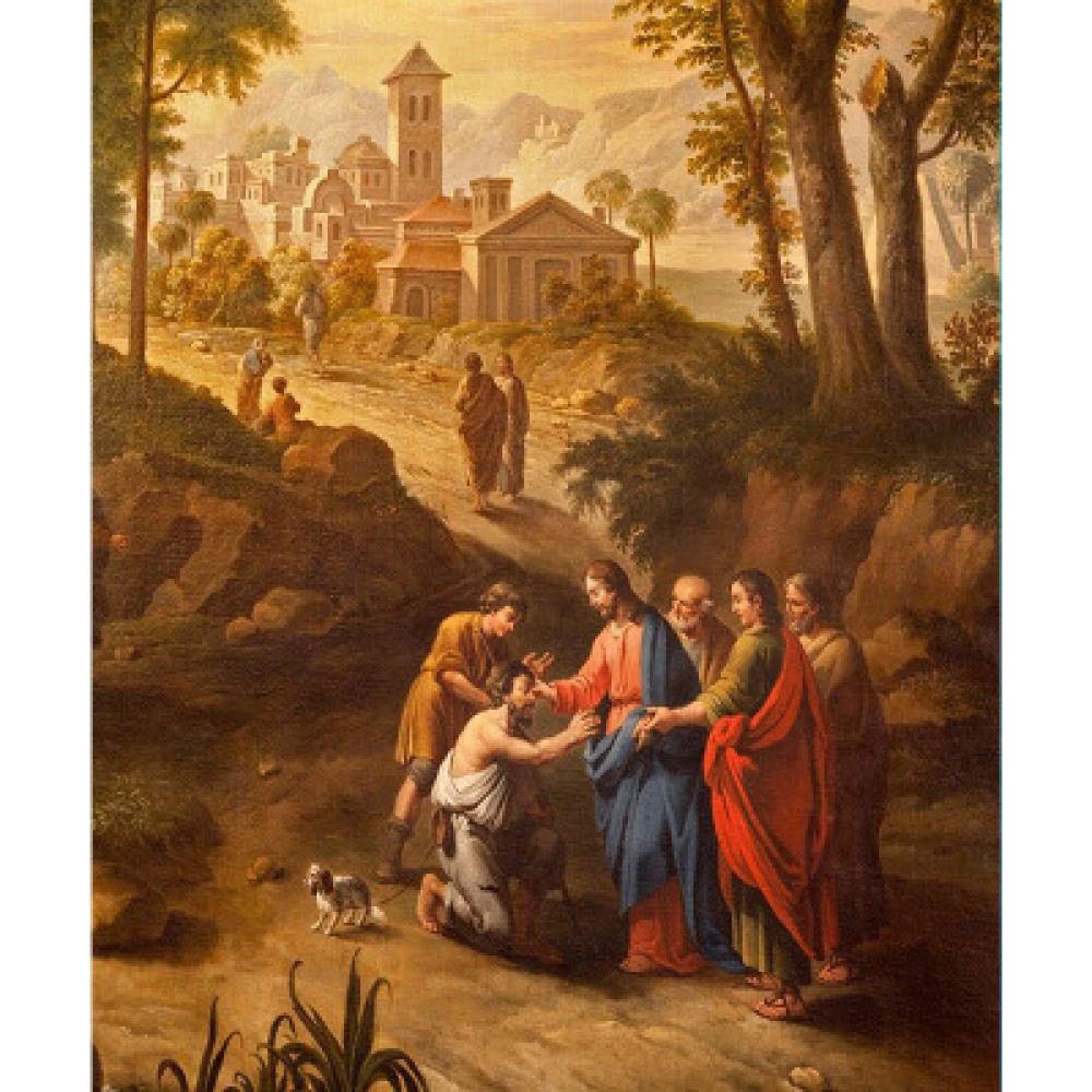 Point de croix Jésus broderie diamant complet 55x60cm peinture 5D
