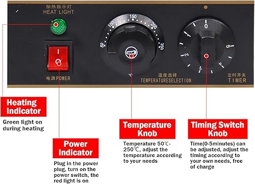 Miniatura 2 de Máquina para hacer gofres de huevo Burbuja de gofres antiadherente Rotado Profesional 1300W 110V Cocina estilo Hong Kong