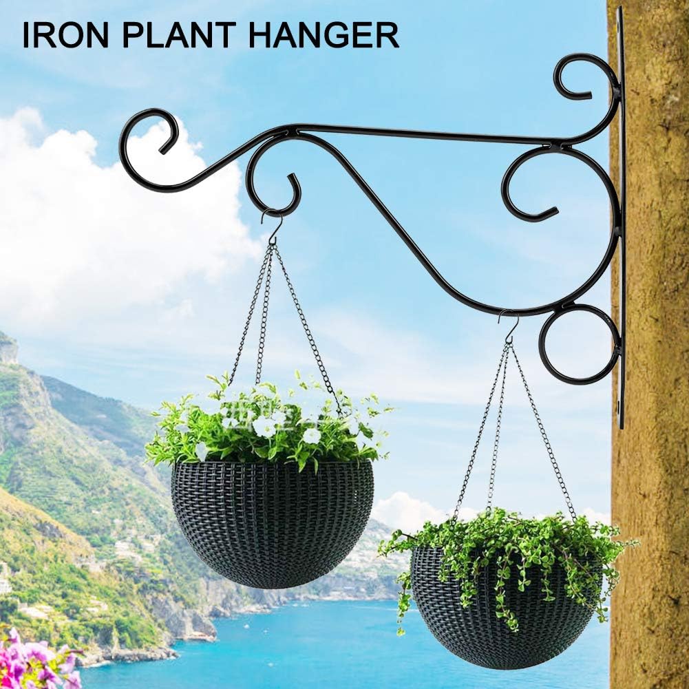 Plant Hanger, Hanging Plant Bracket Plant Hook Hanging Wall Mounted Hanging Plant Hooks, Basket Hooks for Indoor Outdoor Flower Pot Wind Chimes Lantern Bird Feeder