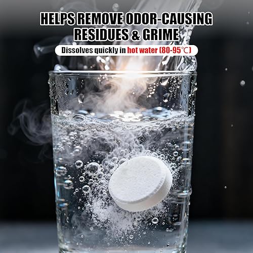 Miniatura 2 de Tabletas limpiadoras de cafetera, potente descalcificación y desodorización para todas las cafeteras, máquinas de café expreso y dispositivos de una