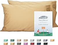 Vista 38 de Sunflower Juego de 2 fundas de almohada tamaño Queen, 100% algodón, 2 fundas de almohada Queen de 20 x 30 pulgadas, color ceniza, suaves