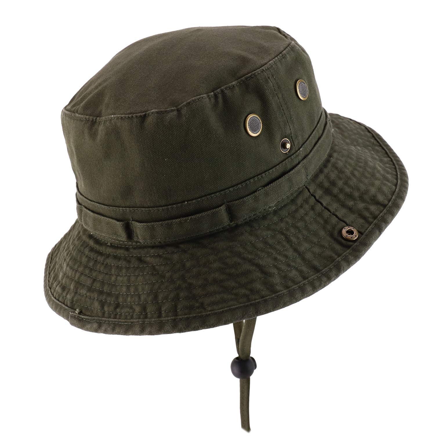 Armycrew Boonie Mężczyźni Duży ponadwymiarowy kapelusz typu jungle boonie ze sznurkiem podbródkowym pasuje do XXL