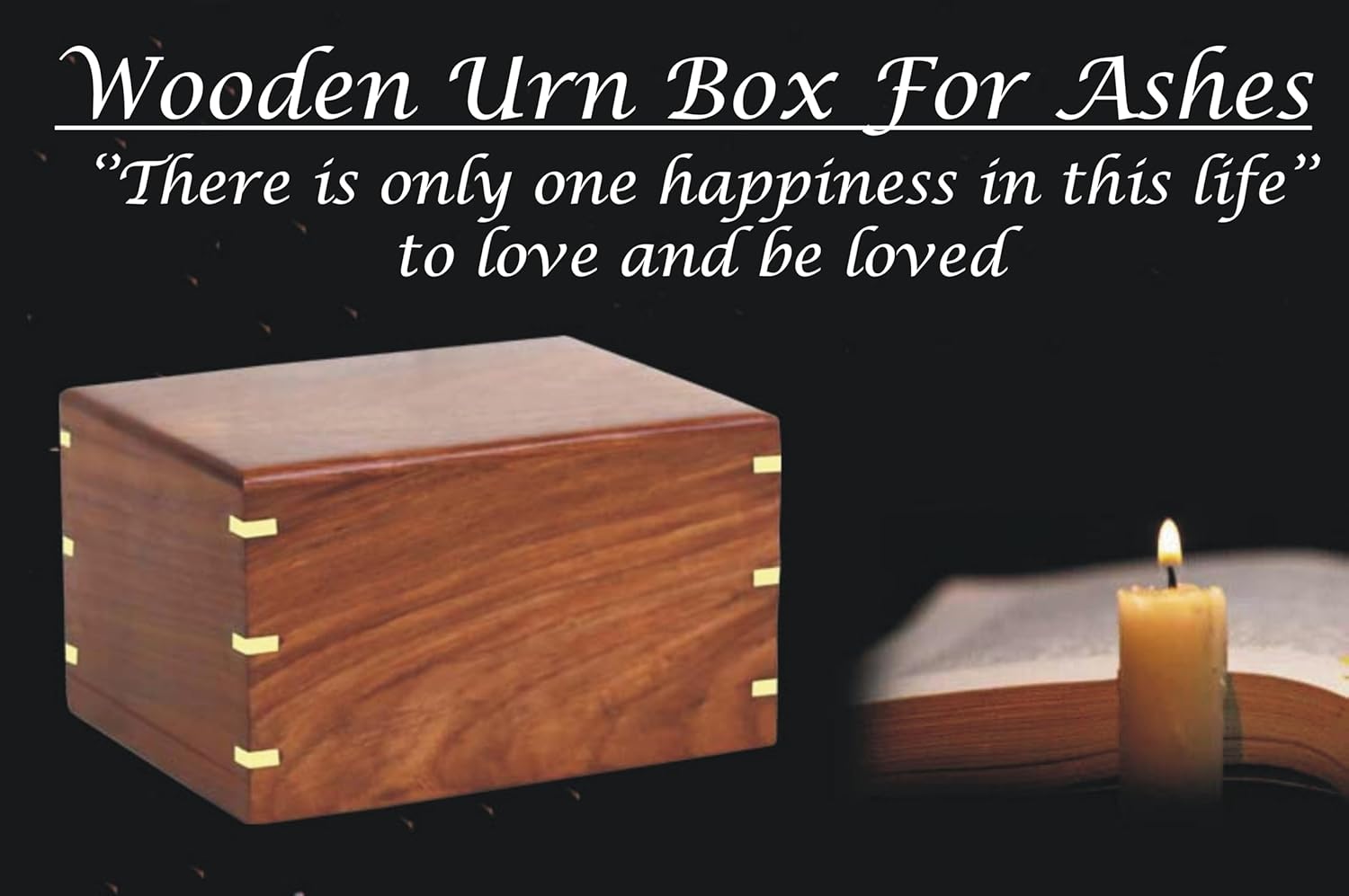 Wooden Urn Box for Adult Ashes | Wood Cremation urns for Large Ashes |Handmade urns | Male and Female Urn with Bottom Opening System