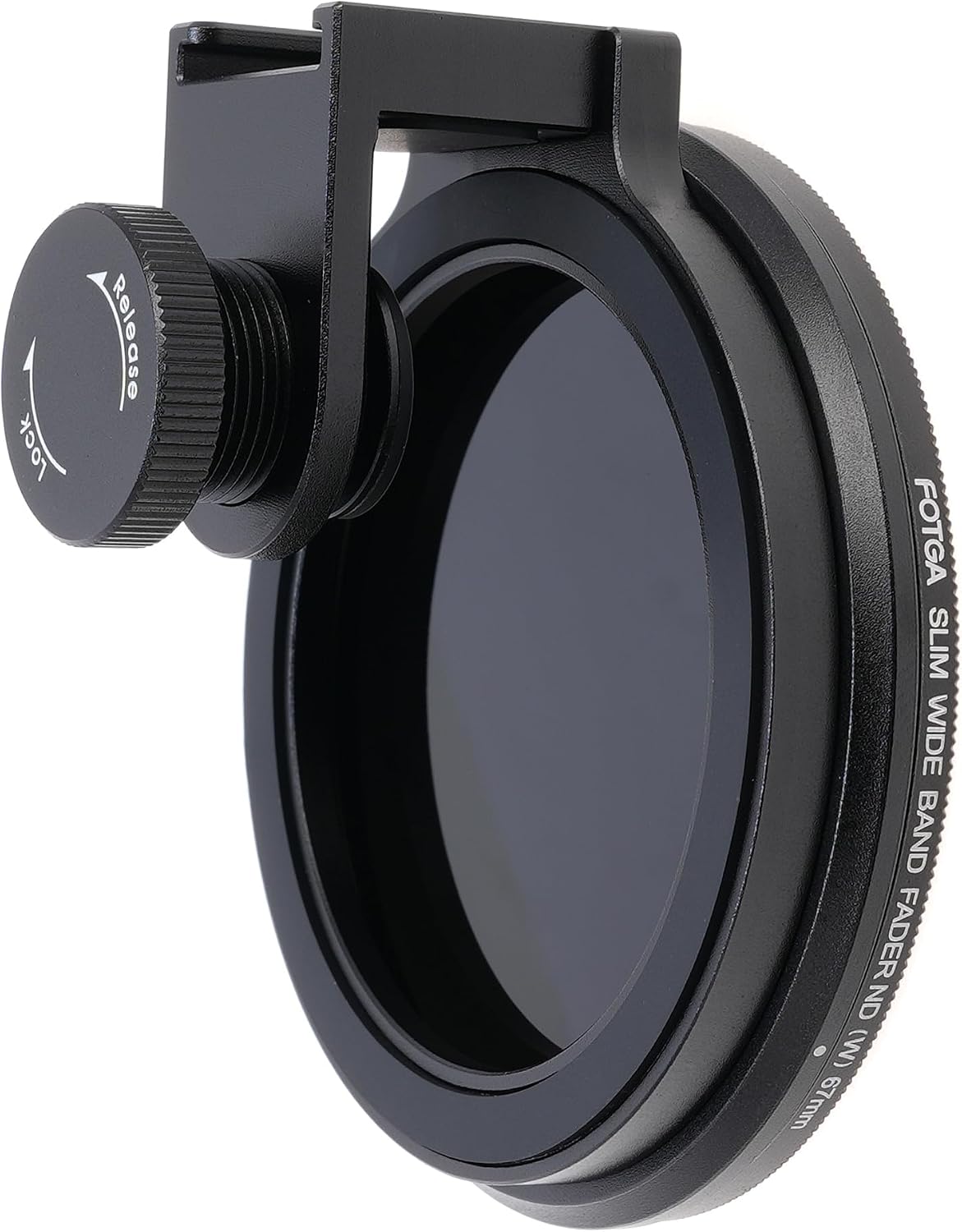 Foto4easy 67mm Ultra-Slim MC CPL with Lens Filter Adapter Filter Clip for iPhone 14 15 16 Pro Max Smartphone Cell Phone,with Cold Shoe Mount for Micrphone/LED Light, Lock Knob