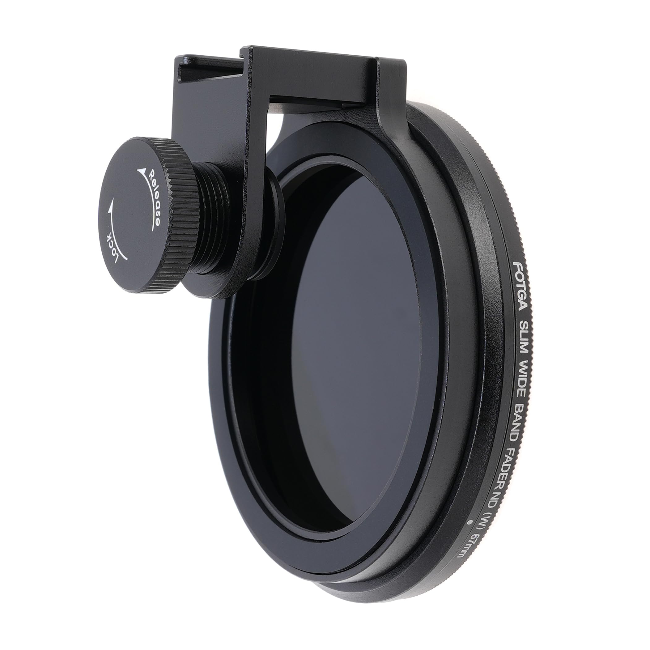 Foto4easy 67mm Ultra-Slim MC CPL with Lens Filter Adapter Filter Clip for iPhone 14 15 16 Pro Max Smartphone Cell Phone,with Cold Shoe Mount for Micrphone/LED Light, Lock Knob