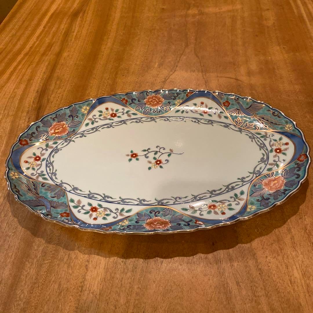有田焼 林九郎窯 伊万里絵付け 楕円大皿 2 - TRUST-CC.BIZ