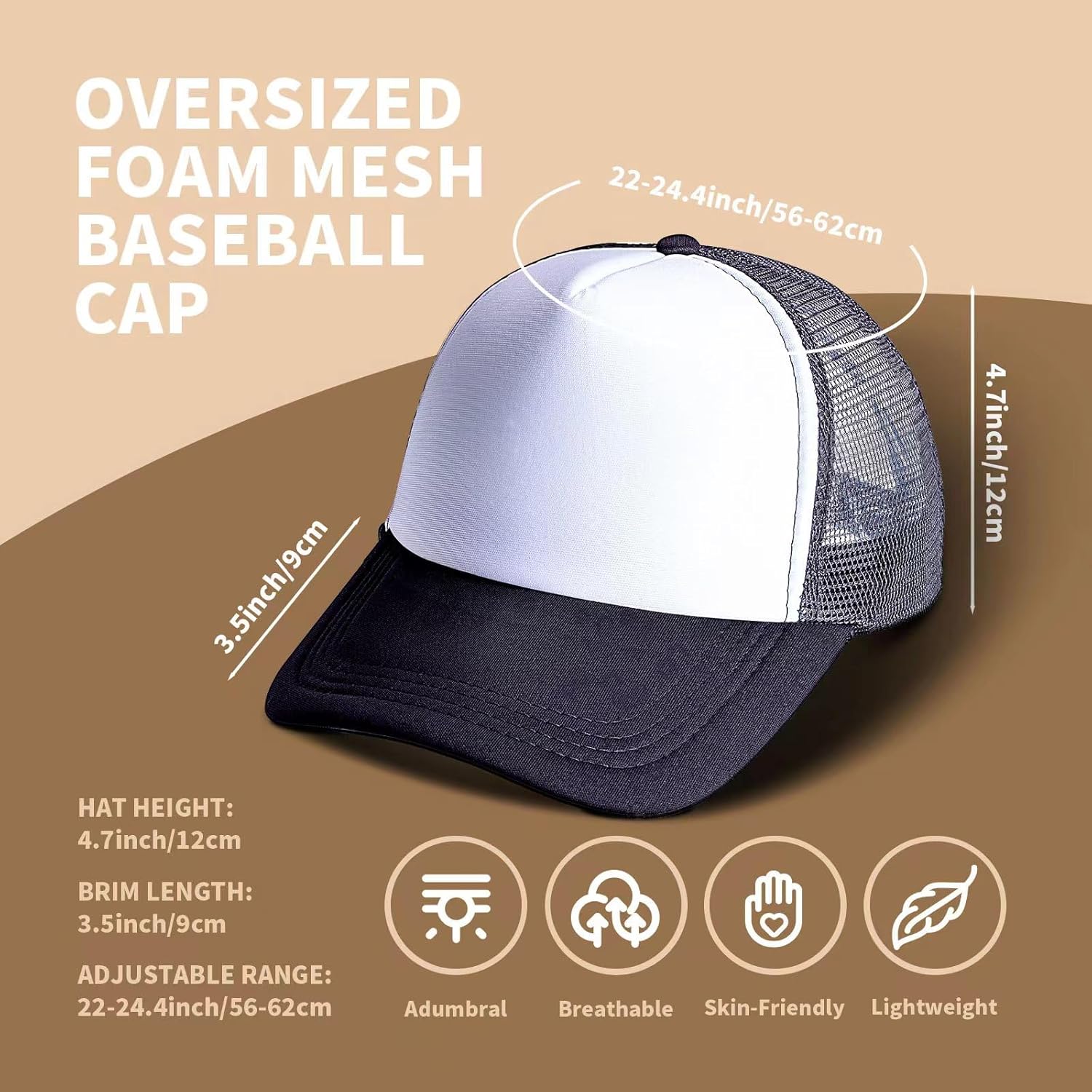 10 Pack of Blank Trucker Hat Bulk Men and Women Hats Bulk DIY Graffiti Mesh Hat Hot Stamping Hats - Image 2