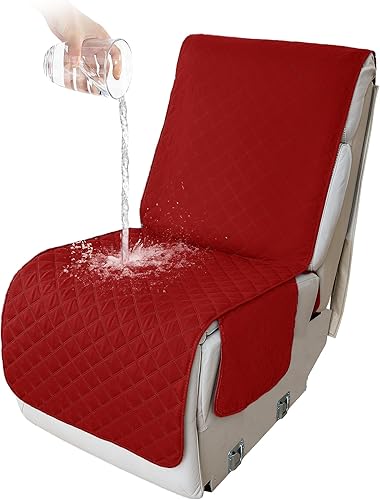 Miniatura 134 de HDCAXKJ 100% Fundas impermeables para sofá seccional reclinable en forma de L, funda de sofá reclinable acolchada lavable, fundas de esquina para