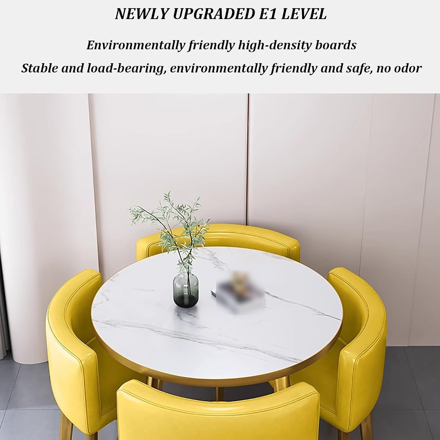 Round Wood Dining Table for 4,Round Dining Table for 4 Set,Round Negotiation Reception Tables and Chairs Combination,for Coffee Shop Milk Tea Shop Living Room Business. (Size : StyleC)