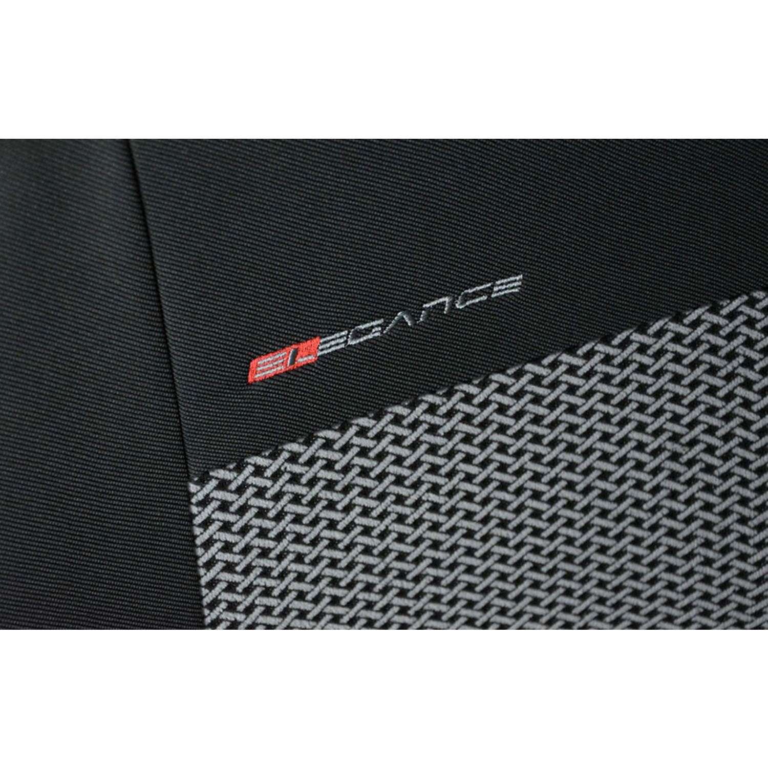 Poliéster 5-Silla Gris Fundas de Asiento para el Coche Cubiertas de Auto Delantero y Trasero Accerios Interiores Protector