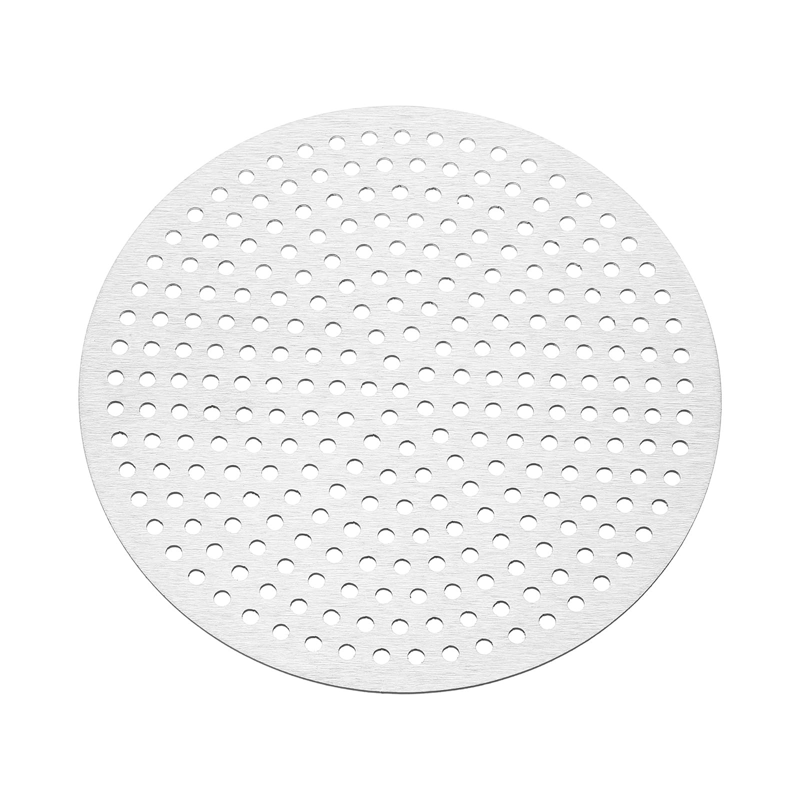 sourcing map 1 Pcs Stainless Steel Floor Drain Cover, 4.7 Inches Shower Hair Catcher Drain Grate for Furniture Repair Bathroom Kitchen, Silver Tone(Round)