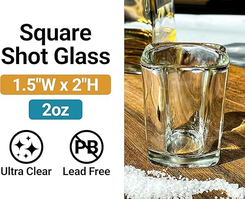 Miniatura 2 de R and R Imports Park City Utah Souvenir - Vaso de chupito cuadrado (2 onzas), diseño individual