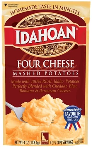 Miniatura 4 de Idahoan - Puré de papa con sabor, hecho con papas de Idaho 100% auténticas sin gluten, paquete variado de 12 bolsas (4 porciones cada uno)