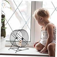 Vista 5 de Ruedas para correr de hámster, rueda de hámster, juguete de rueda de ejercicio para hámsters, jerbos, ratas, erizos