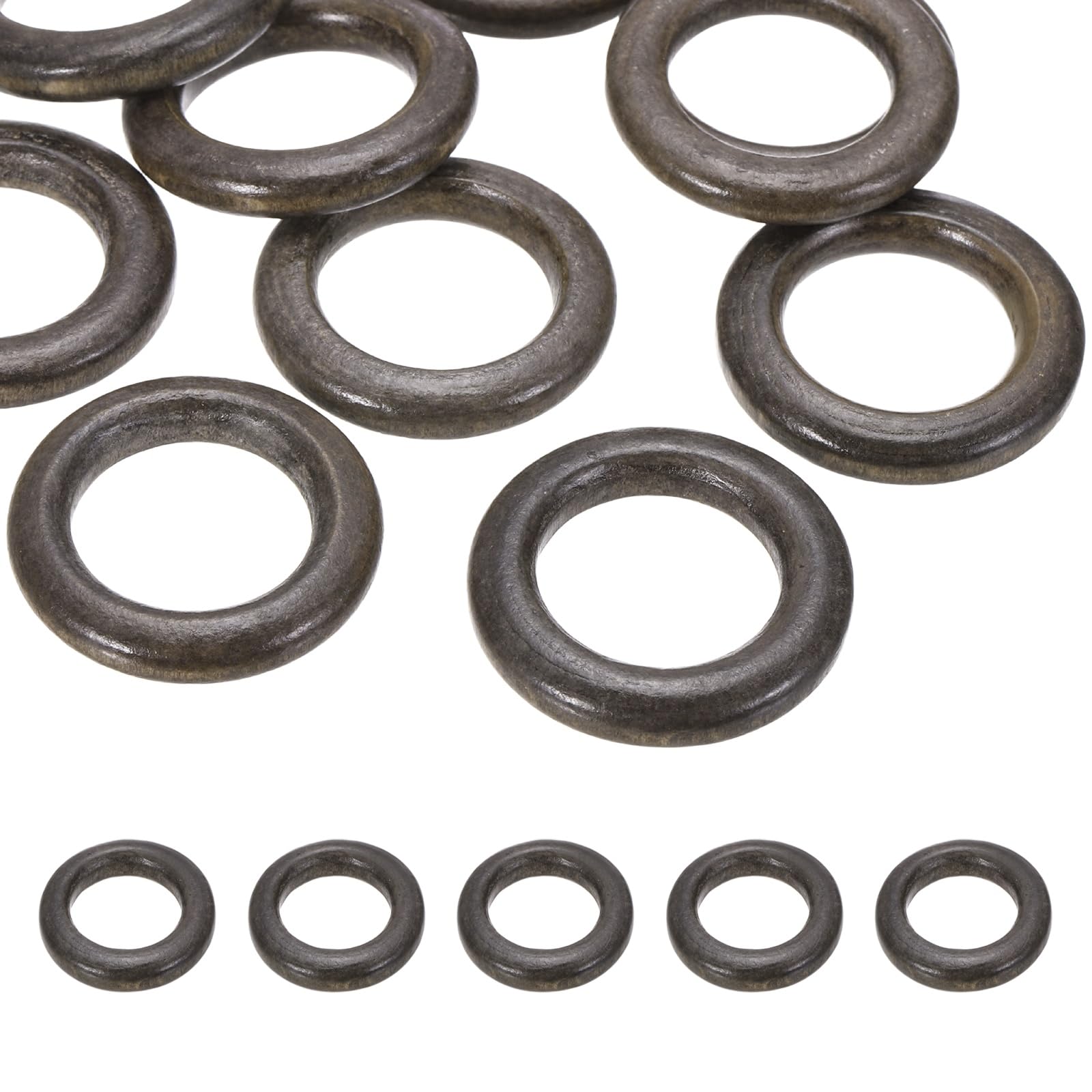 Anneaux en bois de liaison 35mm pour cercle de macramé DIY