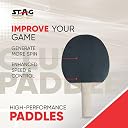 STAG ICONIC Club Table Tennis Racket | Lightweight Design | 3 mm Sponge | Easy Control | Red/Black gallery image