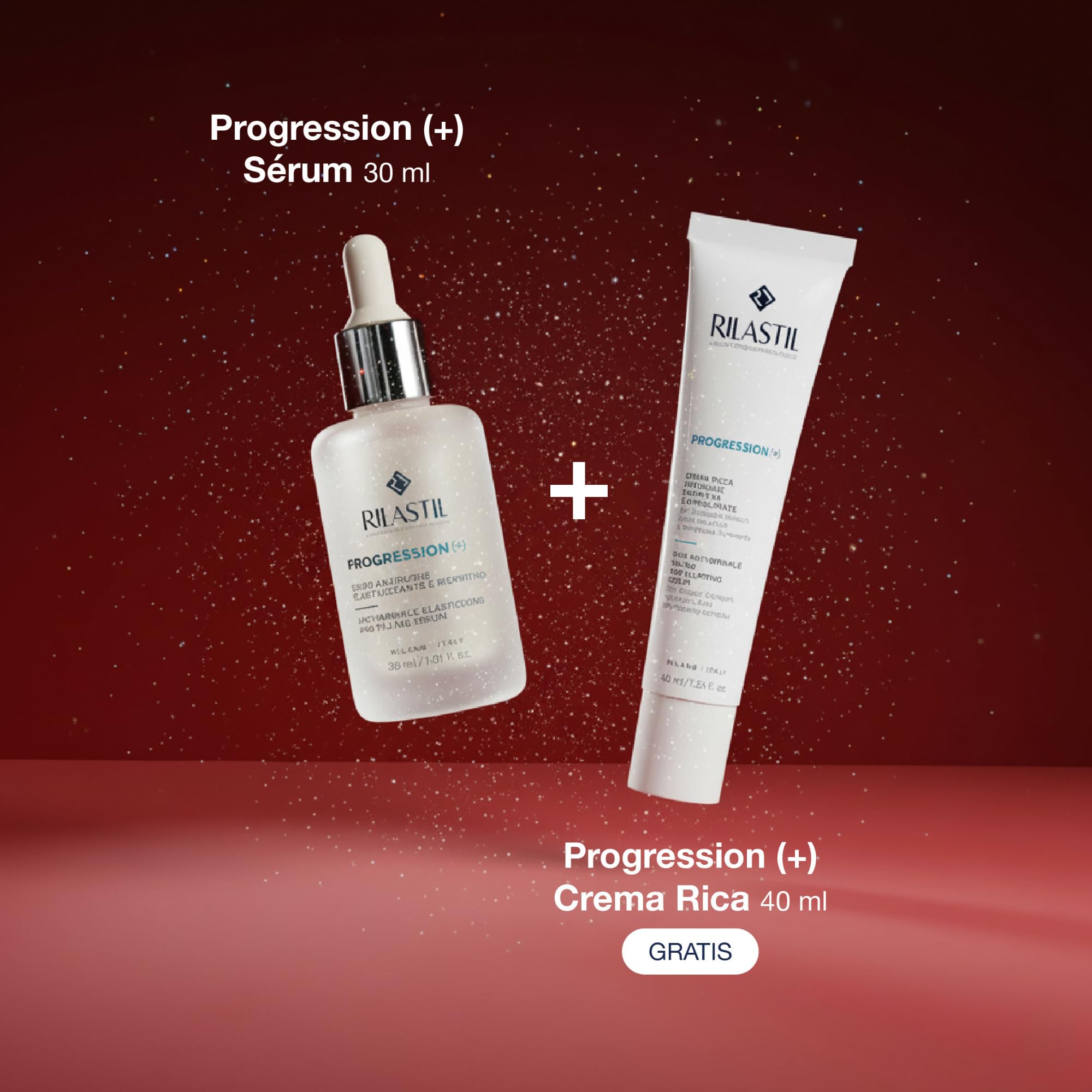 Rilastil - Pack Progression+, Sérum 30ml + Crema Rica 40ml