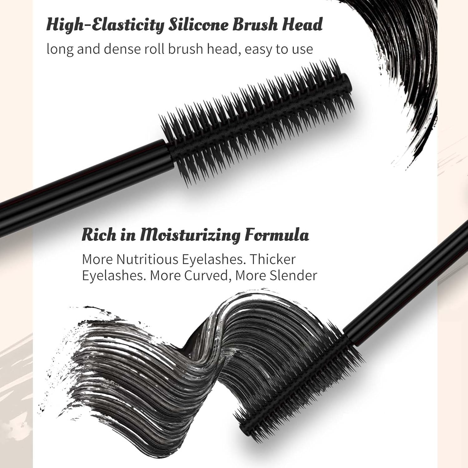 Mascara Cosmetics Natural Volumizing Eye Makeup, Waterproof & Smudge-Proof, Long-Lasting No Clumping or Flaking — view 5