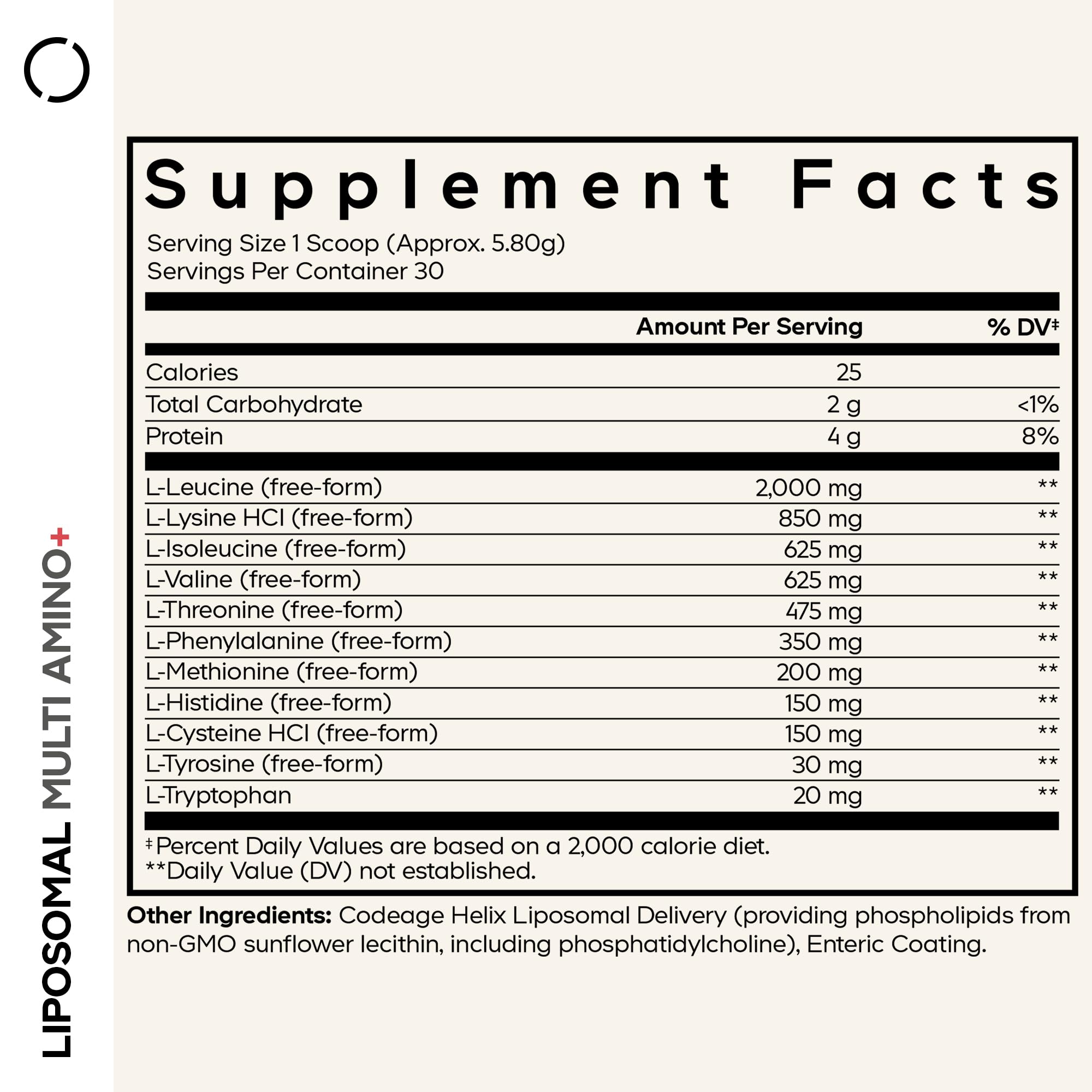 Codeage Liposomal Amino Powder, BCAA & EAA, 9 Essential, Unflavored, 6 oz — Amazon image 2