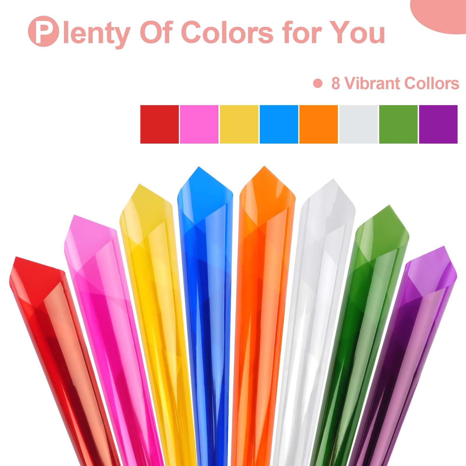 Colored Cellophane Sheets, A4 Size Primary Color Film, Adorable Light