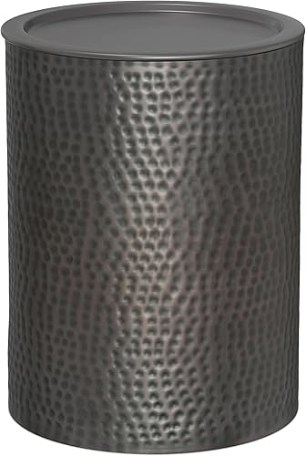 SIMPLIHOME Corbin - Mesa auxiliar de metal 16 pulgadas cobre antiguo martillado disponible en Yaxa Guatemala