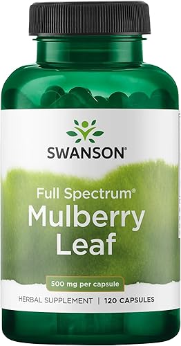 Mulberry hoja 500mg 120caps, Swanson-SW1060, 1