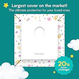 Eli with Love 20 Pack Extra Large Disposable Toilet Seat Cover (Floral) - Toddler Toilet Covers For Full Coverage On Toilet or Potty - Ideal Travel Toilet Seat Covers For Kids and Adults