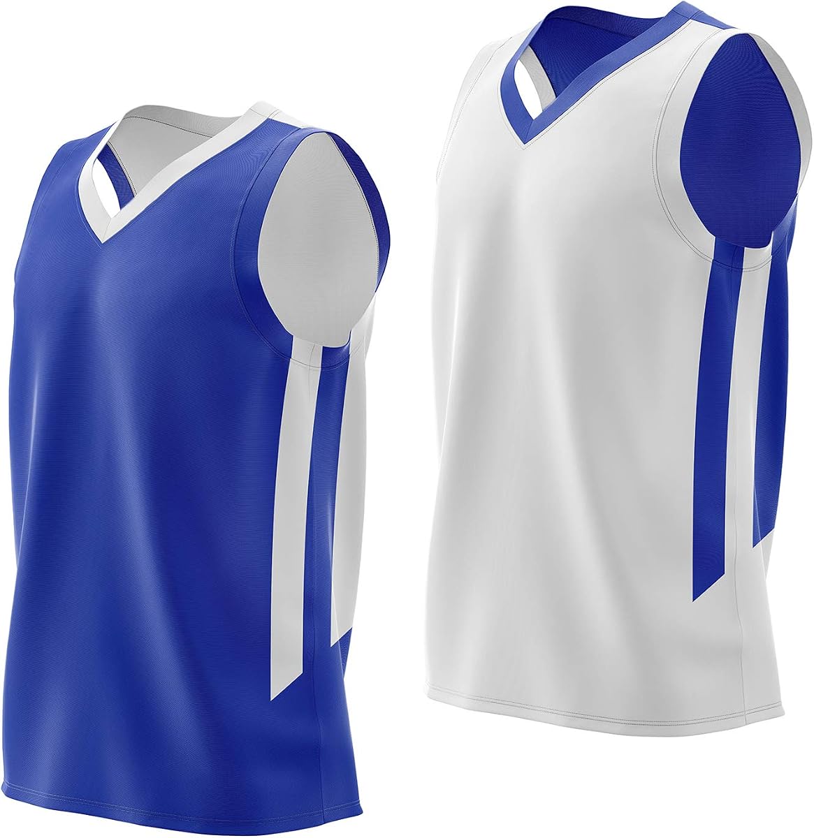 Camisetas de baloncesto personalizadas reversibles para hombre de 1 pieza | Camisas deportivas de malla sin mangas, pinnies de equipo en blanco, conjunto de uniformes, ligero, de secado rápido