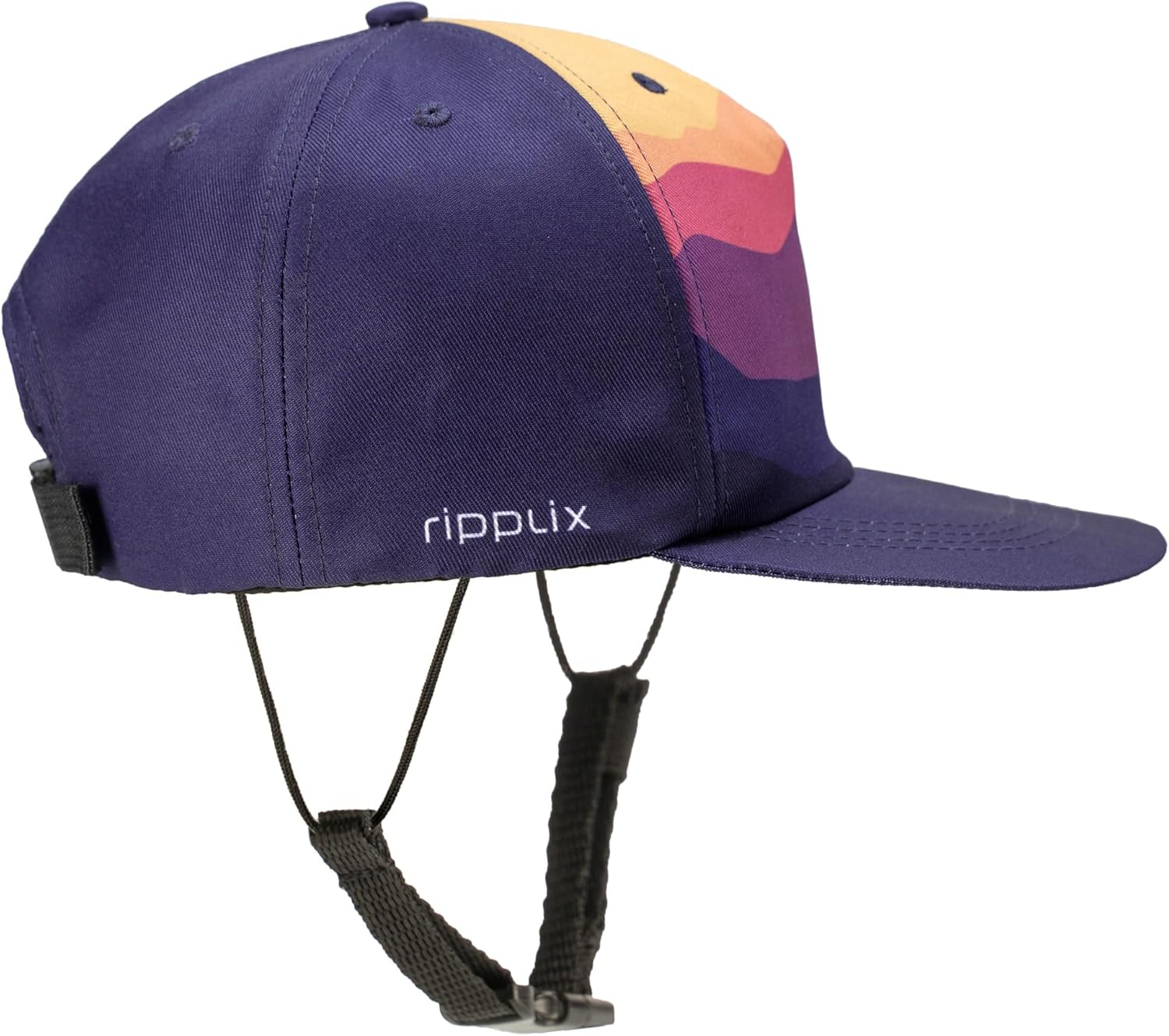 Ride On Surf Baseball Cap, Water Sports Trucker Surf Hat with Chin Strap Made from Recycled Material for Sun Protection
