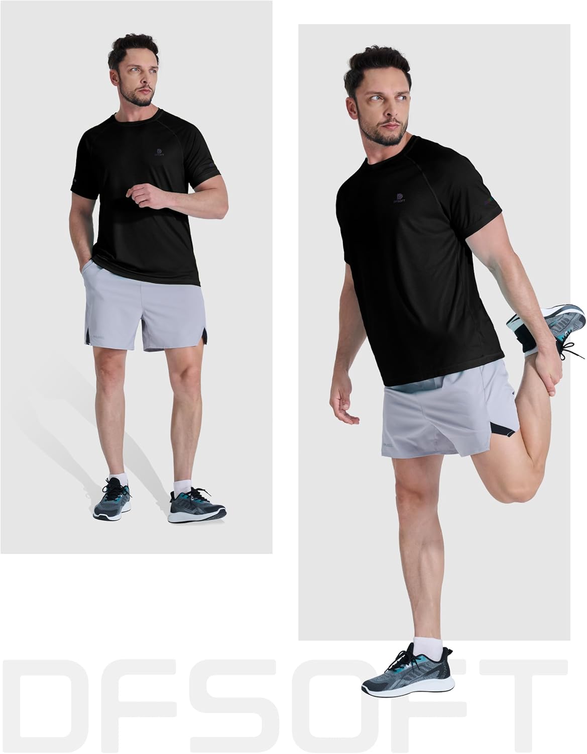 Men's Short Sleeve Workout Shirts Quick Dry Lightweight T-Shirts Gym Running Athletic Tshirt for Summer - Image 3