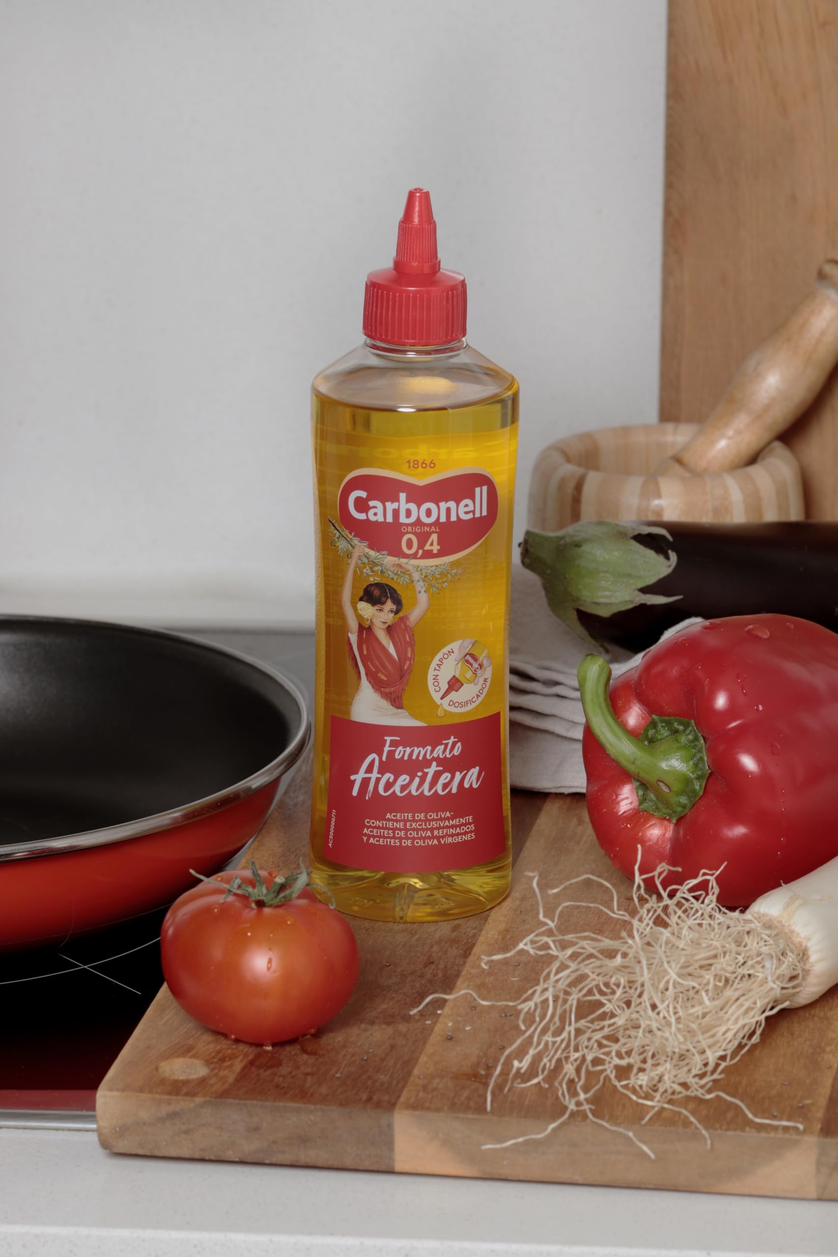 Aceite de oliva suave 0, 4º formato aceitera tapón dosificador