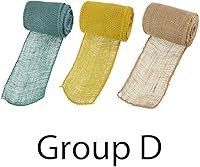 Vista 13 de JubileeYarn - Rollo de cinta de tela de arpillera de yute de 5.5 pulgadas de ancho, 1 rollo de 10 yardas, verde oliva