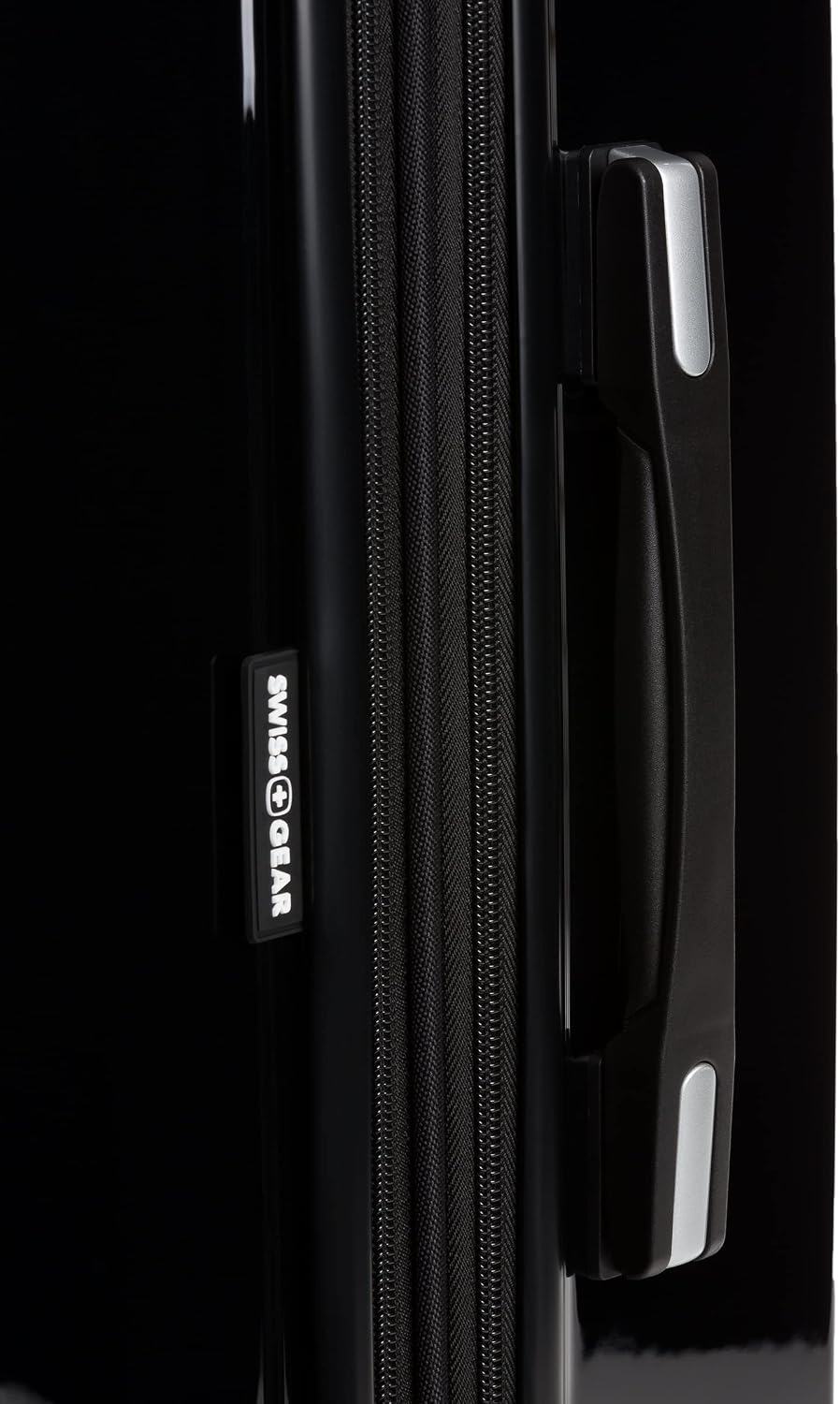 SwissGear 7786 Hardside Expandable Luggage with Spinner Wheels, Black, Checked-Large 27-Inch