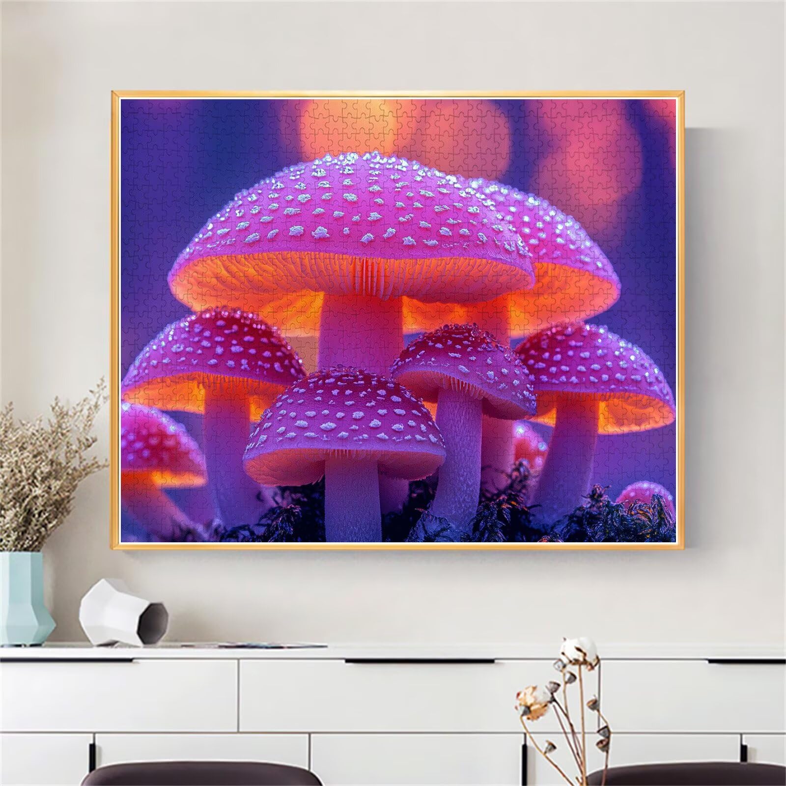 Puzzle Erwachsene 2000 Teile Pilz Traum Educa Jigsaw für Kinder ab 8 Jahren Mädchen Jungen, Erwachsene Impossible Klassische Puzzles Schwer, Anspruchsvoll Spielspaß, Als Familienspiel 70x99cm t-724